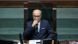 Спикер Сейма Польши Влодзимеж Чажастый. Fot. PAP/Rafał Guz