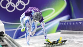 Ukraiński skeletonista Władysław Heraskewycz. Fot. PAP/EPA/ANDREA SOLERO