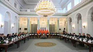 Posiedzenie Rady Bezpieczeństwa Narodowego w Pałacu Prezydenckim w Warszawie. Fot. PAP/Radek Pietruszka