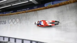Nikola Domowicz i Dominika Piwkowska. Fot. EPA/DANIEL DAL ZENNARO