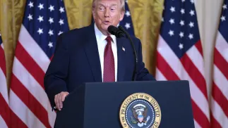 Donald Trump. Fot. PAP/ EPA/SHAWN THEW 