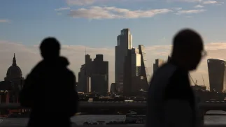 Centrum Londynu Fot. PAP/EPA/ANDY RAIN