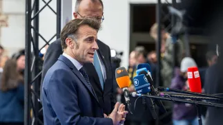 Prezydent Francji Emmanuel Macron. Fot. PAP/Wiktor Dąbkowski