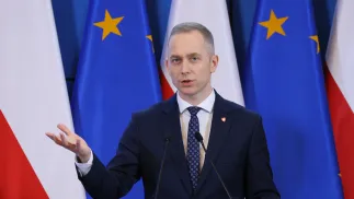 Wiceminister obrony narodowej Cezary Tomczyk. Fot. PAP/Paweł Supernak