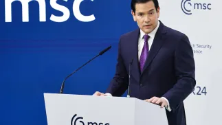 Marco Rubio. Fot. PAP/EPA/RONALD WITTEK