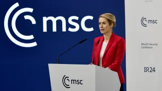 Кая Каллас. Fot. PAP/EPA/RONALD WITTEK