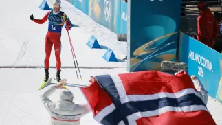  Johannes Hoesflot Klaebo, fot. PAP/EPA/HANNIBAL HANSCHKE