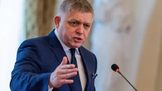 Robert Fico, fot. PAP/EPA/DOMINIKA KORTVELYESIOVA