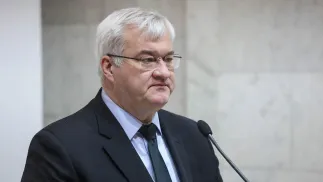 Міністр закордонних справ України Андрій Сибіга. Fot. PAP/Victor Kovalchuk