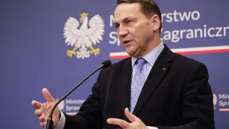 Wicepremier, minister spraw zagranicznych Radosław Sikorski. Fot. PAP/Tomasz Gzell