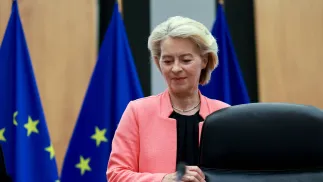 Ursula von der Leyen, fot. PAP/EPA/OLIVIER HOSLET