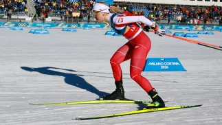 Biegi narciarskie, Izabela Marcisz. Fot. PAP/EPA/HANNIBAL HANSCHKE