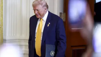 Prezydent USA Donald Trump. Fot. PAP/EPA/JIM LO SCALZO / POOL