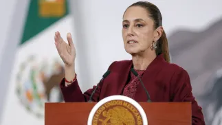 Prezydent Meksyku Claudia Sheinbaum, fot. fot. PAP/EPA/EFE/ISAAC ESQUIVEL