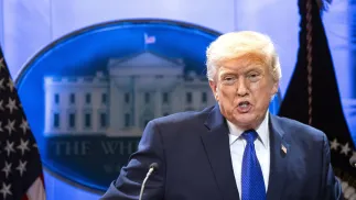 Дональд Трамп. Fot. PAP/EPA/BONNIE CASH / POOL