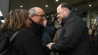 Влодзімєж Чажастий і Руслан Стефанчук. Fot. PAP/Marcin Obara