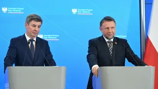 Jan Grabiec, Michał Kierwiński. Fot. PAP/Radek Pietruszka