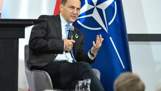 Wicepremier, minister spraw zagranicznych Radosław Sikorski, fot. PAP/Wojtek Jargiło