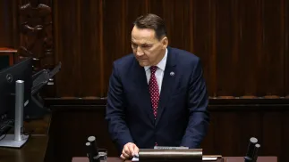 Wicepremier, minister spraw zagranicznych Radosław Sikorski. Fot. PAP/Albert Zawada