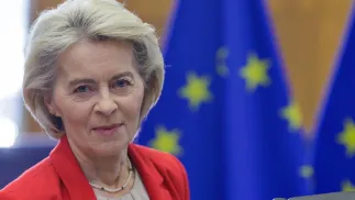 Председатель Европейской комиссии Урсула фон дер Ляйен. Fot. PAP/EPA/OLIVIER MATTHYS