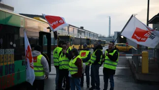 Strajki w niemieckiej komunikacji publicznej. Fot. PAP/EPA/CLEMENS BILAN