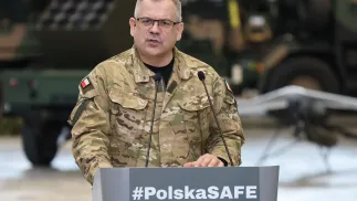 Szef Sztabu Generalnego Wojska Polskiego gen. Wiesław Kukuła. Fot. PAP/Albert Zawada