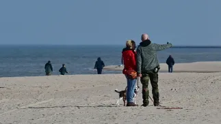 Przedwiośnie nad Bałtykiem Fot. PAP/Marcin Bielecki