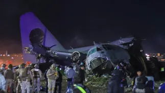 Miejsce katastrofy Fot. PAP/EPA/Gabriel Márquez