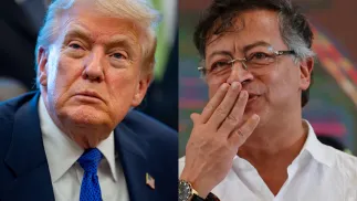 Donald Trump, Gustavo Petro. Fot. PAP/EPA/BONNIE CASH, MAURICIO DUENAS CASTANEDA 