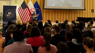  Muzyczny hołd w polskim konsulacie z okazji 250. rocznicy Deklaracji Niepodległości USA. Fot. X/Embassy of Poland U.S.