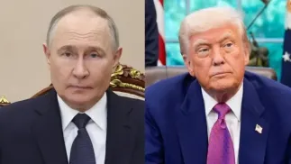 Władimir Putin i Donald Trump Fot. PAP/EPA/ALEXANDER KAZAKOV/SPUTNIK/KREMLIN POOL/POOL/TERESA SUAREZ