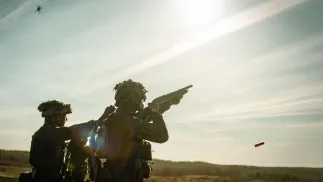 Szkolenie bojowe obejmujące zwalczanie dronów z wykorzystaniem broni indywidualnej żołnierza Fot. wojsko-polskie.pl