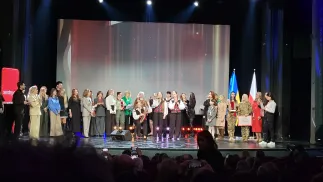 Uroczysta gala wręczenia trzeciej edycji nagrody odbyła się w poniedziałek w Teatrze Studio w Warszawie. Fot. PAP/Roman Havryshchak