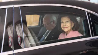 Szwedzka para królewska w Polsce Fot. PAP/Szymon Pulcyn