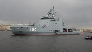 Російський патрульний човен типу "Арктика". Фотоілюстрація. Fot. Telegram/Война близко