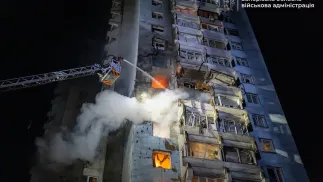 Наслідки російського удару по Запоріжжю. Fot. Запорізька обласна військова адміністрація