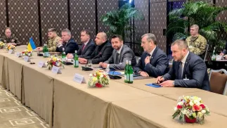 Делегация Украины на переговорах в Швейцарии. Fot. X/rustem_umerov