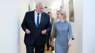 Andii Sybiha i szefowa unijnej dyplomacji Kaja Kallas, fot. X/@andrii_sybiha