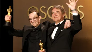 Chris Lavis, Maciek Szczerbowski. Fot. PAP/ EPA/JILL CONNELLY 