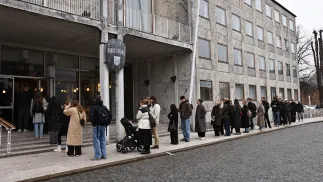 Głosowanie w Aarhus w Danii Fot. PAP/EPA/MIKKEL BERG PEDERSEN