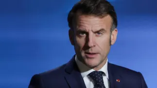 Emmanuel Macron Fot. PAP/EPA/OLIVIER MATTHYS