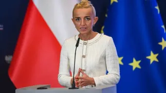 Pierwsza wiceprezes BGK prof. Marta Postuła. Fot. PAP/ Piotr Nowak