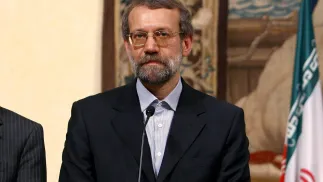 Sekretarz irańskiej Najwyższej Rady Bezpieczeństwa Narodowego Ali Laridżani. Fot. PAP/EPA/ETTORE FERRARI