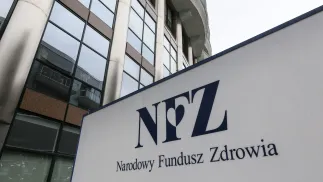 Logo NFZ Fot. PAP/Paweł Supernak