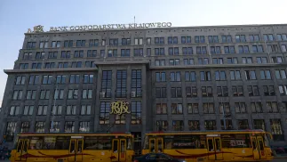 Будинок Банку крайового господарства, фотоілюстрація. Fot. PAP/Jacek Turczyk