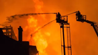 Akcja gaśnicza w Szkocji, zdjęcie ilustracyjne, fot. PAP/EPA/STR