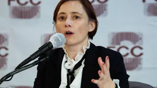 Заместитель директора NKHR доктор Джоанна Хосаняк. Fot. PAP/EPA/JEON HEON-KYUN