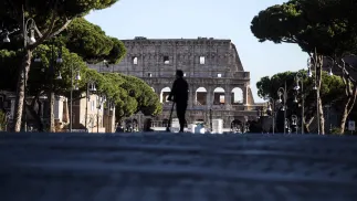 Via dei Fori Imperiali. Fot. PAP/EPA/ANGELO CARCONI