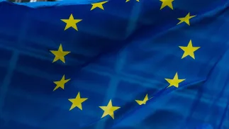 Прапор ЄС. Fot. PAP/EPA/STEPHANIE LECOCQ