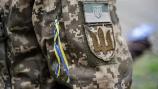 Український військовий, фотоілюстрація. Fot. PAP/Vladyslav Karpovych